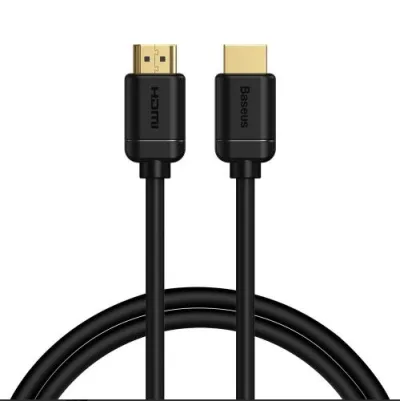 CABLU video Baseus HD Series, HDMI (T) la HDMI (T), rezolutie maxima 4K UHD (3840 x 2160) la 60 Hz, conectori auriti, 1m, negru "CAKGQ-A01" (timbru verde 0.18 lei) - 6953156222519