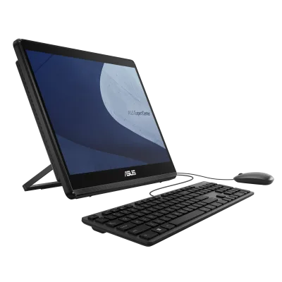 All-in-One Business ASUS ExpertCenter E1 cu procesor Intel Celeron N4500 pana la 2.8 GHz, 15.6 inch, FHD, 8 GB, Intel UHD Graphics, FreeDos, Black, 2 ani Garantie