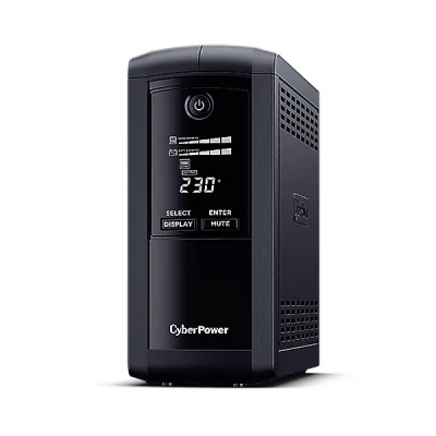 UPS CYBER POWER Line Int. cu manag,LCD,tower,700VA/390W,AVR,6xIEC C13,LCD,1x12V/7Ah,Backup 1- 8 min,incarcare 8h,USB,port RS232,combo RJ45,GreenP "VP700EILCD"(timbru verde 11 lei)