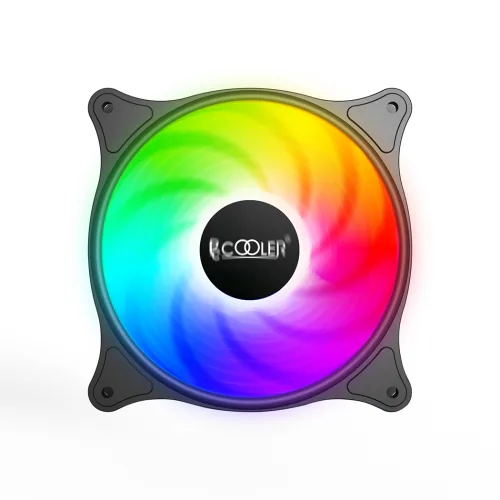 Ventilator PCCooler "FX120", 120mm, 1000 - 2000 RPM, hydraulic bearing, 52.79 cfm, LED ARGB, 4pin PWM, negru, "FX 120 ARGB BK"