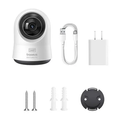 CAMERA IP Interior Baseus Security P1 Pro, 3K, 5MP 2880 x 1620, unghi pana la 360 grade, wireless, slot SD card, "S0TV022132" (timbru verde 0.8 lei) - 6932172662493