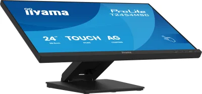 IIYAMA Monitor Touch T2454MSC-B3AG 24" InCell PCAP 10pt touchscreen monitor featuring IPS panel technology, Anti-Glare coating and a flexible stand "T2454MSC-B3AG" (timbru verde 7 lei)