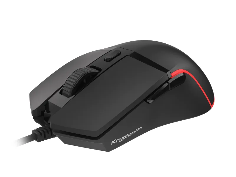 Mouse Genesis Krypton 220 6400 DPI negru "NMG-1770" (timbru verde 0.18 lei)