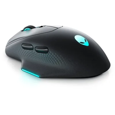 Mouse Gaming Wireless DELL AW620M, 26000 dpi, Negru