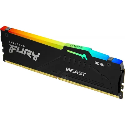 Memorie RAM Kingston FURY Beast RGB, 32GB DDR5, 5200MHz, CL40