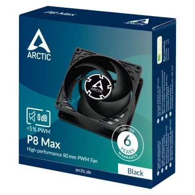 Ventilator ARCTIC P8 Max, 80mm, 5000 rpm "ACFAN00286A"