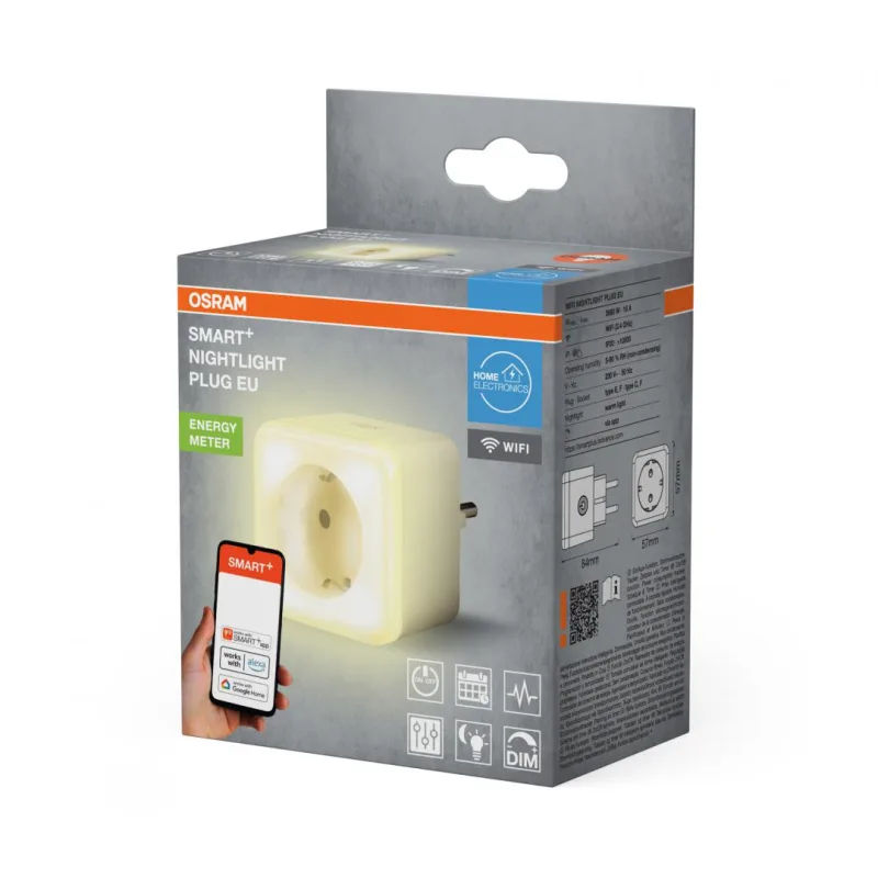 SMART WIFI NIGHTLIGHT PLUG EU OSRAM "000004099854418211" (timbru verde 0.18 lei)