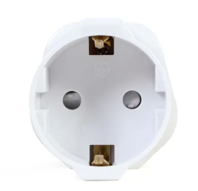 ADAPTOR EU GEMBIRD, Socket EU, conectare prin Socket UK (T), 13 A, fara protectie, alb, "A-AC-EUFUKM-01" (timbru verde 0.18 lei)