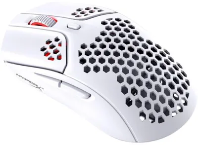 Mouse Gaming Wireless HyperX Pulsefire Haste, 16000 dpi, Alb