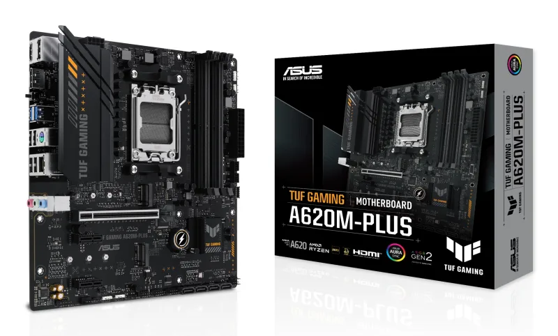 Placa de baza TUF GAMING A620M-PLUS, AMD A620, Socket AM5, mATX "90MB1EZ0-M0EAY0"