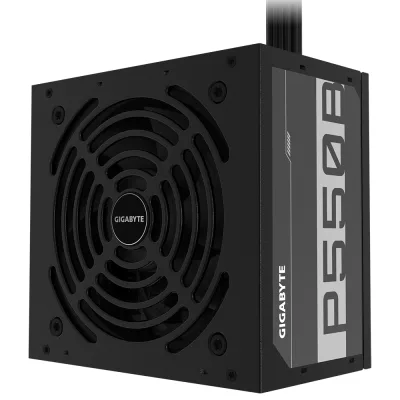 SURSA GIGABYTE , 550 W, ATX 12V V2.31, fan 120 mm x 1, 80 Plus Bronze, "GP-P550B" (timbru verde 2 lei)