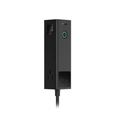 INCARCATOR RETEA Baseus PowerCombo Pro Powerstrip, pentru USA 110V, Quick Charge 100W, 3 x AC, 2 x USB Type-C Output 5V/3A, 2 x USB, lungime cablu 1.5m, negru "E00023509113-00" (timbru verde 0.18 lei) - 6932172634995