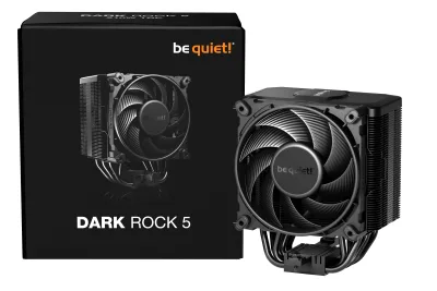 COOLER be quiet "Dark Rock 5" skt. skt. Intel si AMD, racire cu aer, vent. 120mm, 500 - 2100 rpm, 6 heatpipes, inaltime 161mm, ,"BK035"  (timbru verde 0.8 lei)