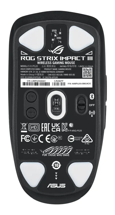 ROG Impact III Wireless Black "90MP03D0-BMUA00" (timbru verde 0.18 lei)