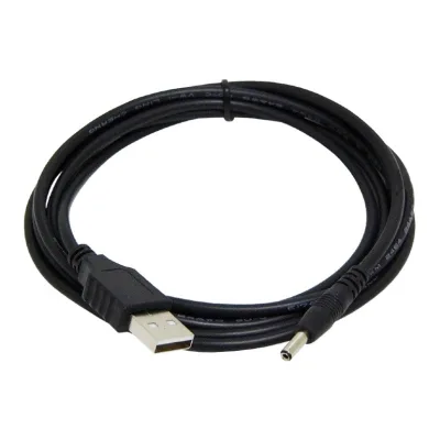 CABLU alimentare GEMBIRD, pt. HUB USB, USB la Jack Power 3.5 mm (5 V DC, 0.5 A), 1.8m, negru, "CC-USB-AMP35-6" (timbru verde 0.08 lei)