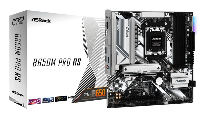 Placa de baza ASROCK B650M PRO RS AM5 mATX 4x DDR5 2.5G LAN "B650M PRO RS"