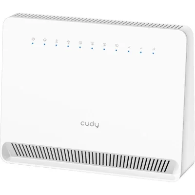 CUDY Router WiFi AC1200 4G LTE Cat 6 Gigabit, 4x porturi RJ45 10/100/1000M, Sloturi Dual Nano SIM, Chipset Qualcomm,build-in 4G LTE modem, 300Mbps la 2.4GHz + 867Mbps la 5GHz, Zerotier/Wireguard/OpenVPN/IPSec/L2TP/PPTP VPN, DNS Cloudflare/Google/Quad9,