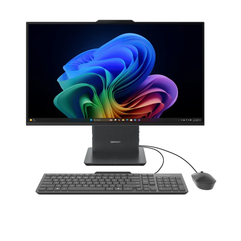 All-in-One Consumer Lenovo IdeaCentre AIO 27ILL11 cu procesor Intel Core Ultra 7 256V pana la 4.8 GHz, 27 inch, FHD, 16 GB, Intel Arc Graphics 140V, FreeDos, Grey, 2 ani Garantie