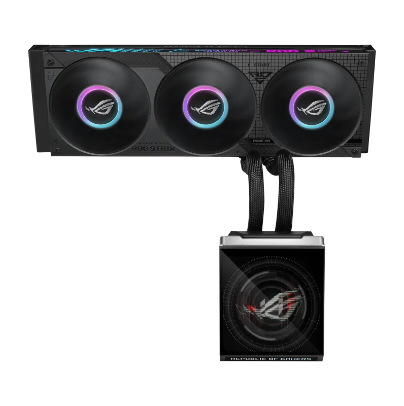 Cooler Procesor ASUS ROG Strix SLC IV 360 ARGB LCD, Lichid, 12 cm, 3 ventilatoare, aRGB