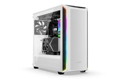 CARCASA be quiet! "SHADOW BASE 800DX", Middle Tower, ATX, fara sursa, 3xfan, USB 3.2 gen 1 x 2, USB Type-C x 1, audio+mic, PSU shroud, 7 sloturi expansiune, ARGB, alb, "BGW62" (timbru verde 0.32lei)