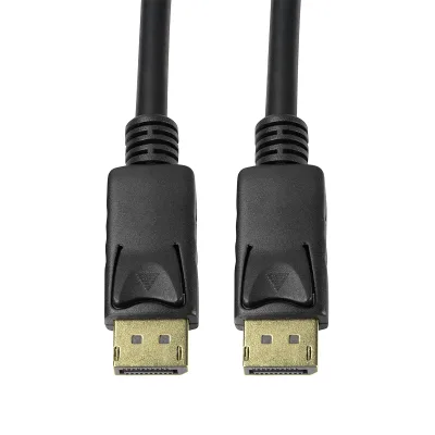 CABLU video LOGILINK, DisplayPort (T) la DisplayPort (T), 2m, conectori auriti, rezolutie maxima 8K (7680 x 4320) la 60 Hz, negru, "CV0120" (timbru verde 0.8 lei)