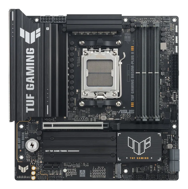ASUS TUF GAMING B850M-PLUS II AM5 4xDDR5 mATX Pciex5 DP HDMI USB MB "TUF GAMING B850M-PLUS II"
