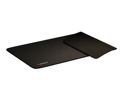 Mousepad Genesis Carbon 500 Maxi Logo, material cauciuc + textil, dimensiuni 900x450x2.5 mm, negru