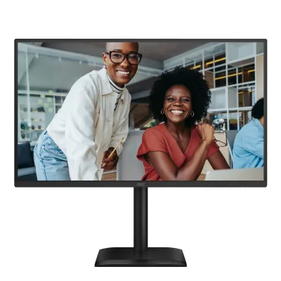 Monitor AOC 27" IPS FHD 1920x1080 120Hz 4ms HDR Mode FlickerFree Boxe 2Wx2 HA Pivot VGA HDMI DisplayPort USB hub 27E4U ( timbru verde 7 lei )