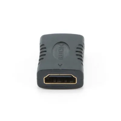 ADAPTOR video GEMBIRD, HDMI (M) la HDMI (M), conectori auriti, black, "A-HDMI-FF" (timbru verde 0.08 lei)
