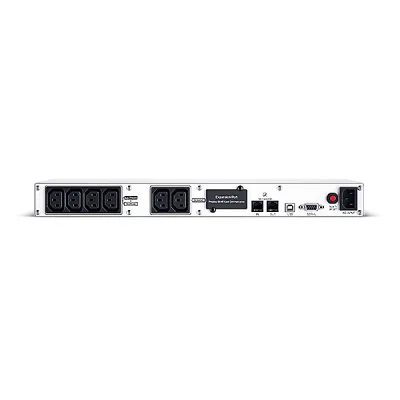 UPS CYBER POWER Line Int. cu manag,LCD,600VA/ 360W,AVR,6x IEC,LCD,1xRBP0019,Backup 4-12 min,incarcare 8h,USB,RS232,combo RJ45,GreenPower,Rack 1U "OR600ERM1U" (timbru verde 4 lei)
