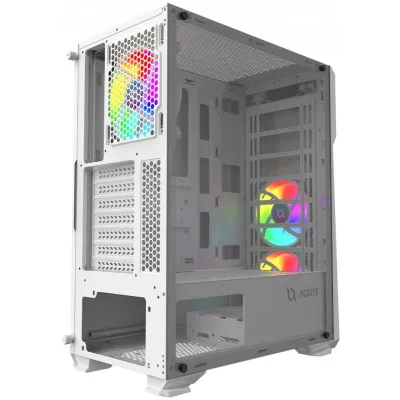 Carcasa AQIRYS CANOPUS, RGB, Mid Tower, White