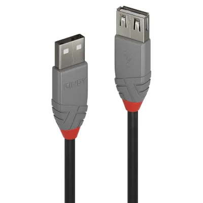 Cablu Lindy 0.5m USB 2.0 Type A Ext Anth, "LY-36701" (timbru verde 0.08 lei)