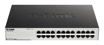SWITCH D-LINK 24 porturi Gigabit, carcasa metal, "GO-SW-24G" (timbru verde 2 lei)