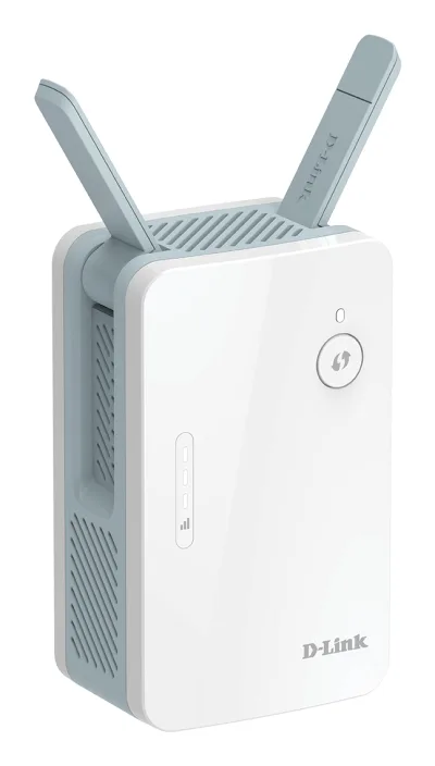RANGE EXTENDER D-LINK wireless AX1500Mbps, 1 port Gigabit, 2 antene externe, dual band AX1500, 2.4GHz si 5GHz, EAGLE PRO AI, 2 x2 Wi-Fi 6, "E15", (timbru verde 2 lei)