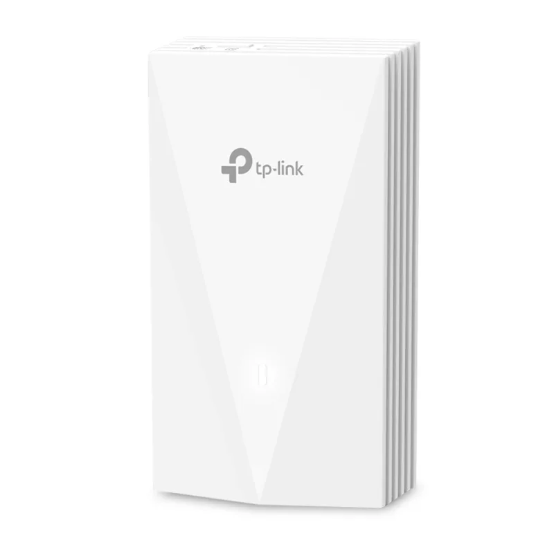 ACCESS POINT TP-LINK wireless AX3000 Mbps dual band Wall Plate WiFi 6, 4x10/100/1000 Mbps Ethernet Ports (1xPoE OUT) 2 antene interne,IEEE802.3af/at PoE,de perete"EAP655-Wall" (timbru verde 0.8 lei)