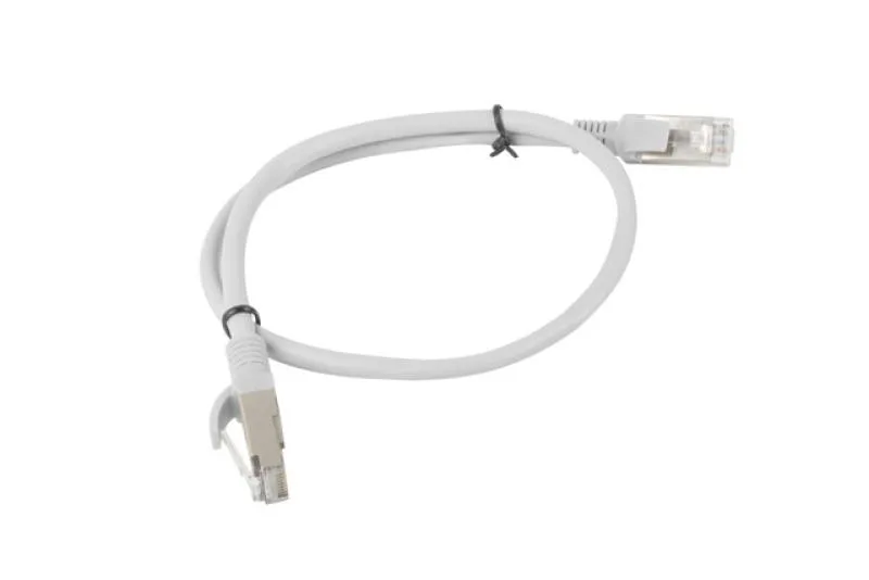 Patch cord Cat.6 UTP 0,5 m gri, Fluke Passed