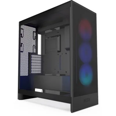 Carcasa NZXT H7 Flow RGB (2024), Mid-Tower, ATX, Negru "CM-H72FB-R1" (timbru verde 0.08 lei)