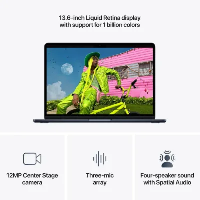 MacBook Air 13.6" Retina/Apple M5 (CPU 10-core, GPU 10-core, NeuralEngine16-core)/16GB/1TB - Midnight - INT KB (No Adapter) - 2026