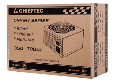SURSA Chieftec Smart series 500 W, non-modulara, certificare 80 Plus - compatibila, ventilator 120 mm x 1, PCI-E 6+2 pin x 2, SATA x 6, "GPS-500A8" (timbru verde 2 lei)
