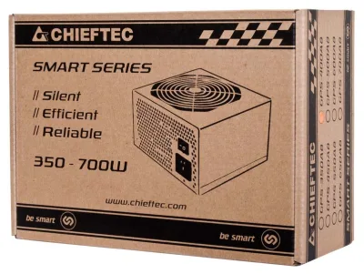 SURSA Chieftec Smart series 700 W, non-modulara, certificare 80 Plus, ventilator 120 mm x 1, PCI-E 6+2 pin x 2, SATA x 4, "GPS-700A8" (timbru verde 2 lei)