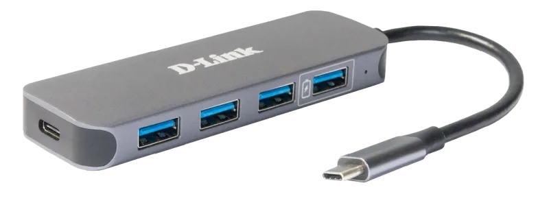 Docking station D-Link DUB-2340, USB Type-C, 60W, Gri, 2 ani Garantie