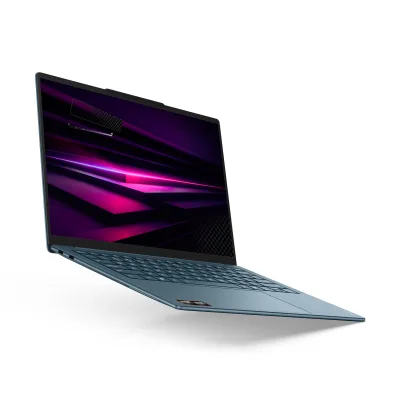 14 Yoga Slim 7 14AGP11, WUXGA OLED, Procesor AMD RyzenTM AI 7 445, 16GB LPDDR5X, 1TB SSD, AMD Radeon 840M, Win 11 Home, Tidal Teal, 3Yr Onsite Premium Care "83QS002MRM" (timbru verde 3.5 lei)