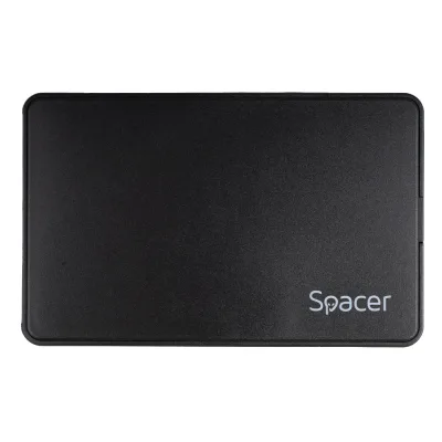 RACK extern SPACER, pt HDD/SSD, 2.5 inch, S-ATA, interfata PC USB 3.1 Type C, plastic, negru, "SPR-TYPE-C-01" (timbru verde 0.8 lei)