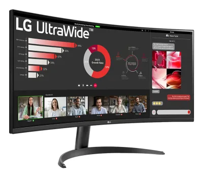 UltraWide 34WR50QK-B Curbat 34 inch UWQHD VA 5 ms 100 Hz HDR "34WR50QK-B" (timbru verde 7 lei)