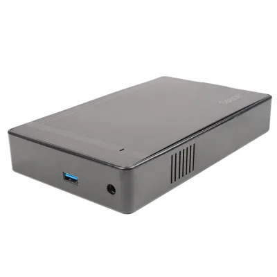 RACK extern SPACER, pt HDD/SSD, 3.5 inch, S-ATA, interfata PC USB 3.0, alimentare retea, plastic, negru, "SPRK-35USB3-01" (timbru verde 0.8 lei)