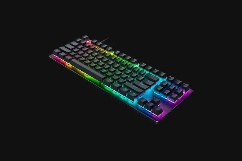 Tastatura de gamging cu fir Razer Huntsman V3 HE 8KHz TKL, switch Razer Hall-Effect Magnetic, iluminare Razer Chroma RGB, pana la 8000 Hz Polling Rate, 0.1 – 4.0 mm Adjustable Actuation, negru