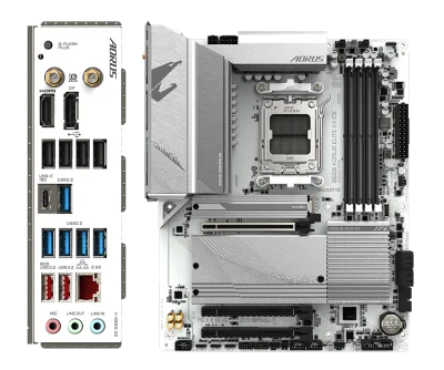 Placa de baza Gigabyte B650 AORUS ELITE AX ICE, Socket AM5, DDR5, ATX