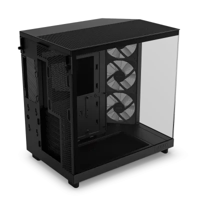 CARCASE NZXT H6 Flow RGB, Compact Dual-chamber, MiddleTower, Negru "CC-H61FB-R1 " (timbru verde 0.08 lei)