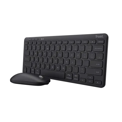 Kit Wireless tastatura si mouse Trust Lyra, negru
