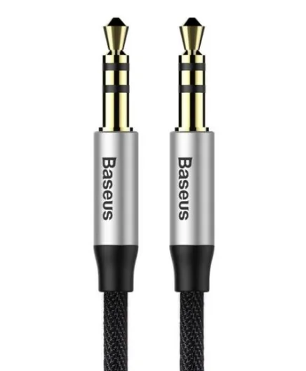 CABLU AUDIO Baseus Yiven, 1 x Jack 3.5mm (T) la 1 x Jack 3.5mm (T), lungime cablu 1m, gri/negru "CAM30-BS1" (timbru verde 0.18 lei) - 6953156257184